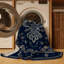 Tapis oriental bleu délavé à la machine Ory-424944640
