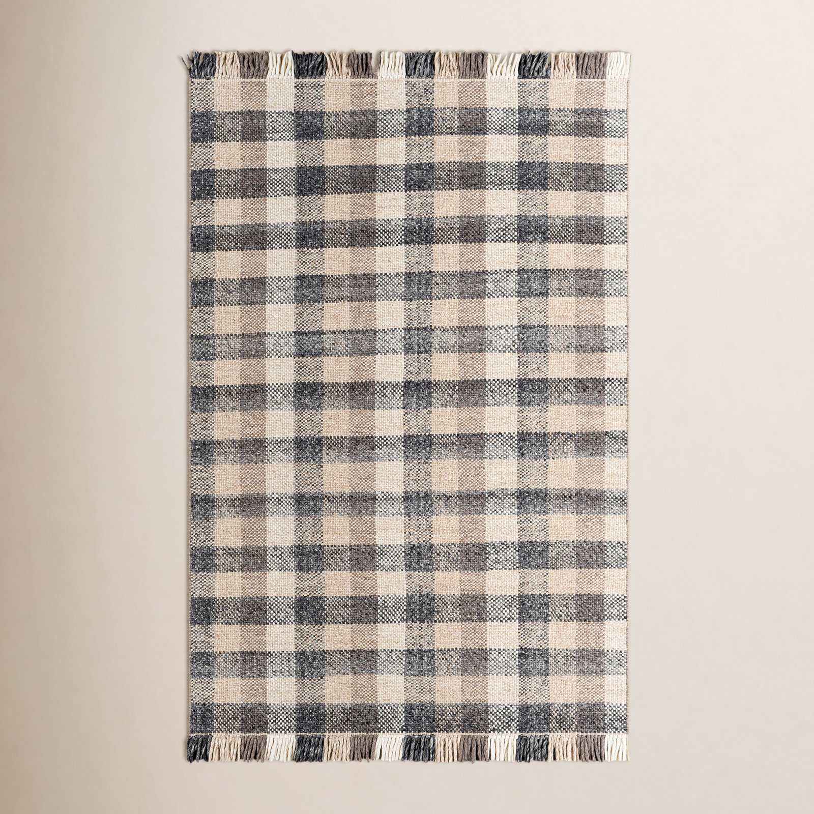 Cordelia Hand-Woven Plaid Rug, Rectangle 8' x 10'