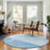 Premium Machine Washable Prisco Blue Rug