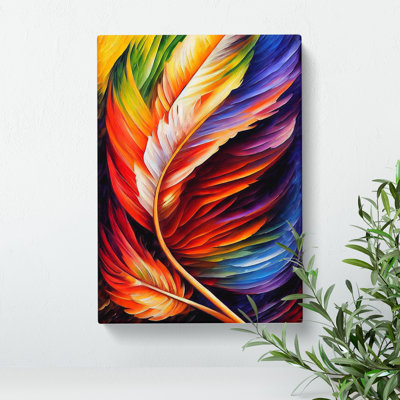 Beautiful Feathers No.4 - Wrapped Canvas Print