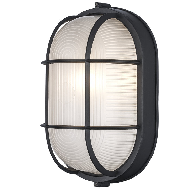 Luminaire de type hublot pour l'extérieur Alwigh, Noir
