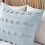 Édredon pour lit double en bleu avec 2 taies décoratives, conception innovante pour le revers et les taies décoratives-121394349-121394352