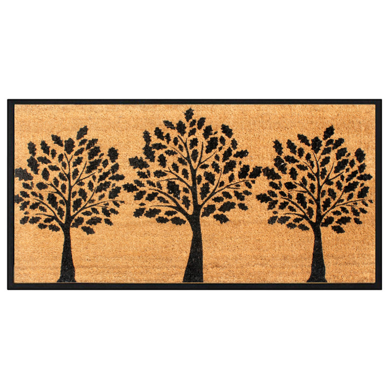 Paillasson Acherby, Noir / Beige