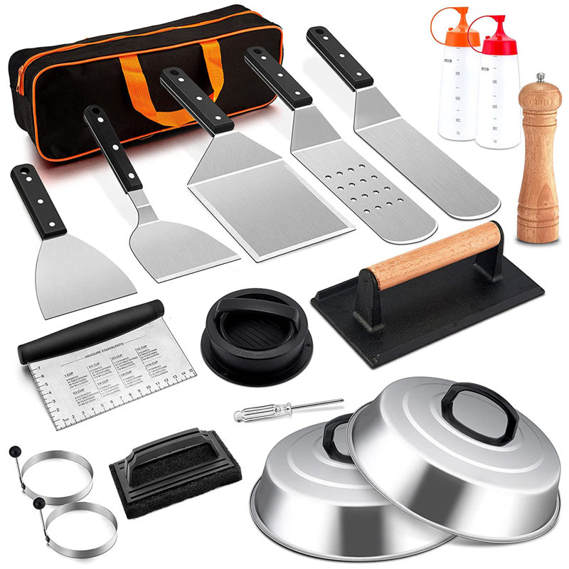Stainless Steel Non-Stick Dishwasher Safe Grilling Tool Set