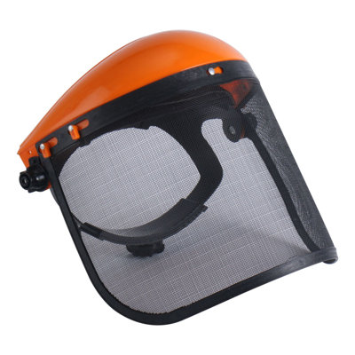 Protective cap Headworn Steel  Mesh Mask Garden Trimming Protector Grass Cutting Hat Avoid  Face Screen Protection Mask