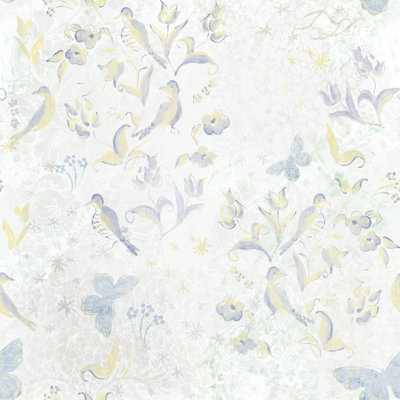 Rouleau de papier peint L 33 pi x l 20,5 po Yuki Osada Ivy Garden