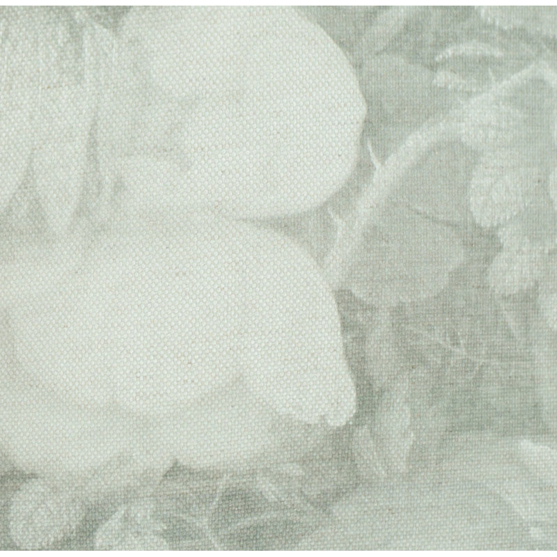 Kora Floral Square Cushion Cover, Silver