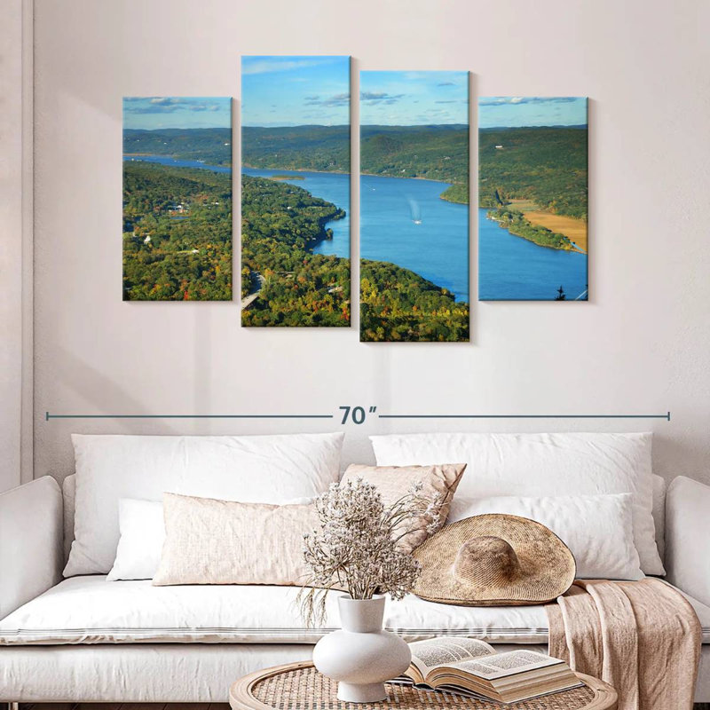 Alvord Hudson River d'en haut, H 32 po x l 52 po