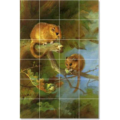48" x 72" Ceramic Painting Decorative Mural Tile 12" x 12"