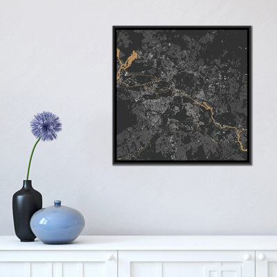 « berlin urban map », impression sur toile tendue