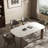 Modern durable solid wood rock table.-105490335