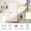 30x80 In. Primed Flat 2 Panel Shaker Style Smooth White Primed Hollow Core Composite Interior Moulded Door Slab-120641139