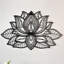 Metal Mandala Lotus Flower Wall Art-483360122