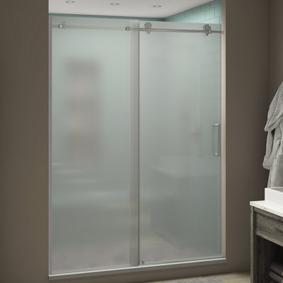 Coraline XL  48" W x 80 H Single Sliding Frameless Shower Door