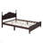 Wood Platform Bed Frame,Retro Style Platform Bed With Wooden Slat Support-619417227-619417224