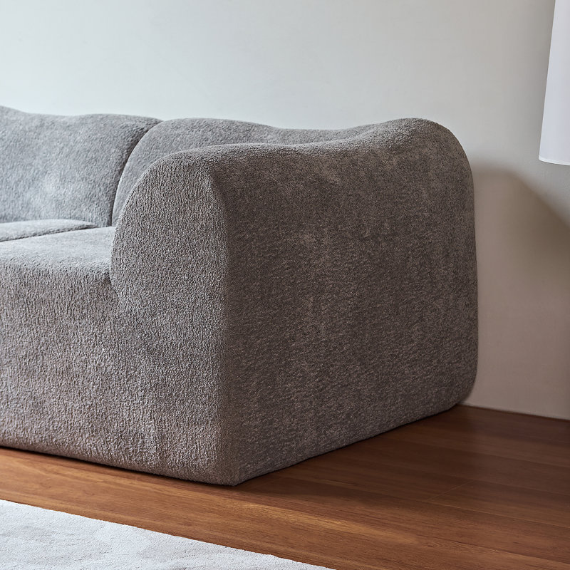Canapé confortable en velours 2 places avec coussins, peu encombrant et idéal pour les petits espaces de vie, le bureau ou un appartement