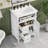 Modern Compact Vanity With Sink, Solid Wood And Mdf, Space-saving Design