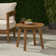 Lorene Round Acacia Outdoor Side Table