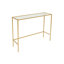 Buffet élégant et moderne - 100% verre trempé avec cadre 100% métal, 39,4 x 31,5 x 11,8 pouces | Finition dorée élégante, parfaite pour la salle à manger ou le salon | Solution de rangement glamour et fonctionnelle-523764176-523764178-526101898