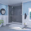 Base de douche à seuil simple l 60 po x P 34 po avec couvercle de drain-88518594