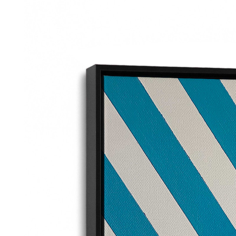 «Sardines In Blue Stripes» par Wallace May, reproduction d'art, H 16 po x l 12 po, Noir