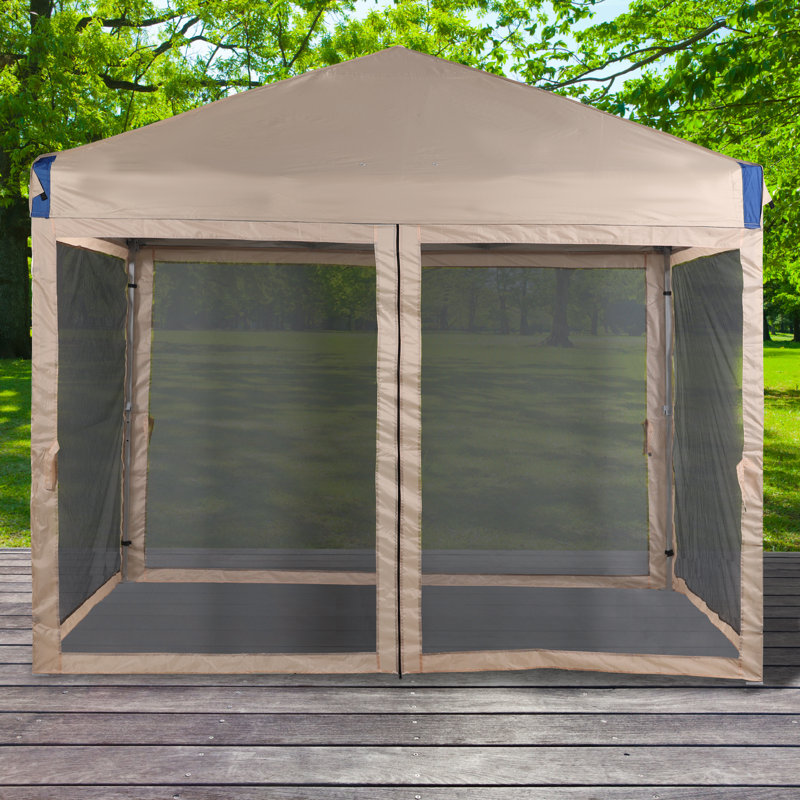 Remplacement du mur latéral en toile 10 pi x 10 pi, Brun