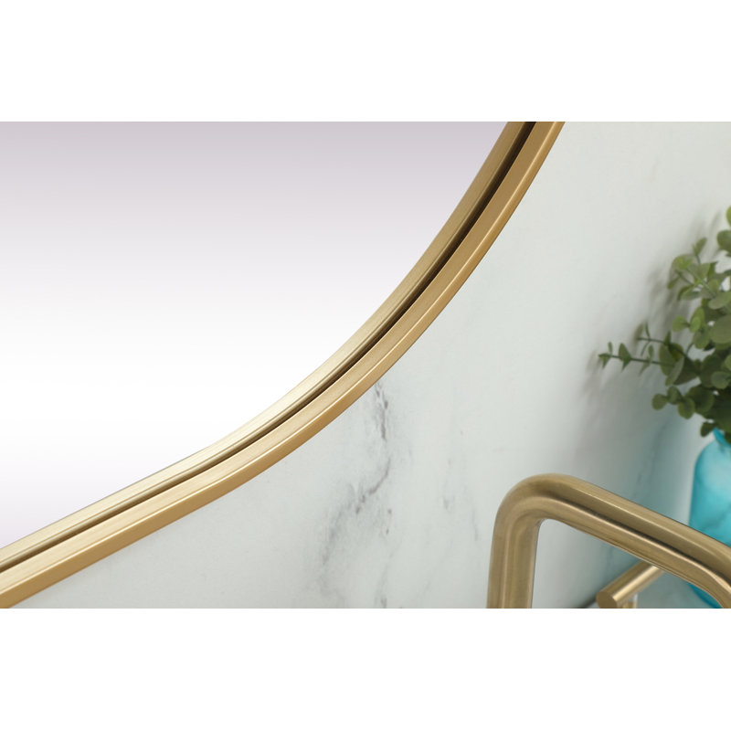 Miroir mural Elington, 60 po x 24 po , Laiton