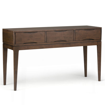 Console Sofa Table - Walnut Brown