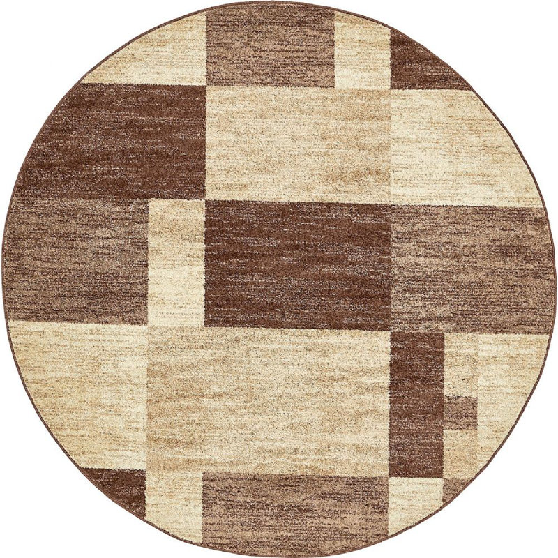 Harvest Abstract Indoor Rug, Round 8'