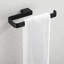 Porte-serviettes de bar en laiton noir mat pour la salle de bain et la cuisine Parlos