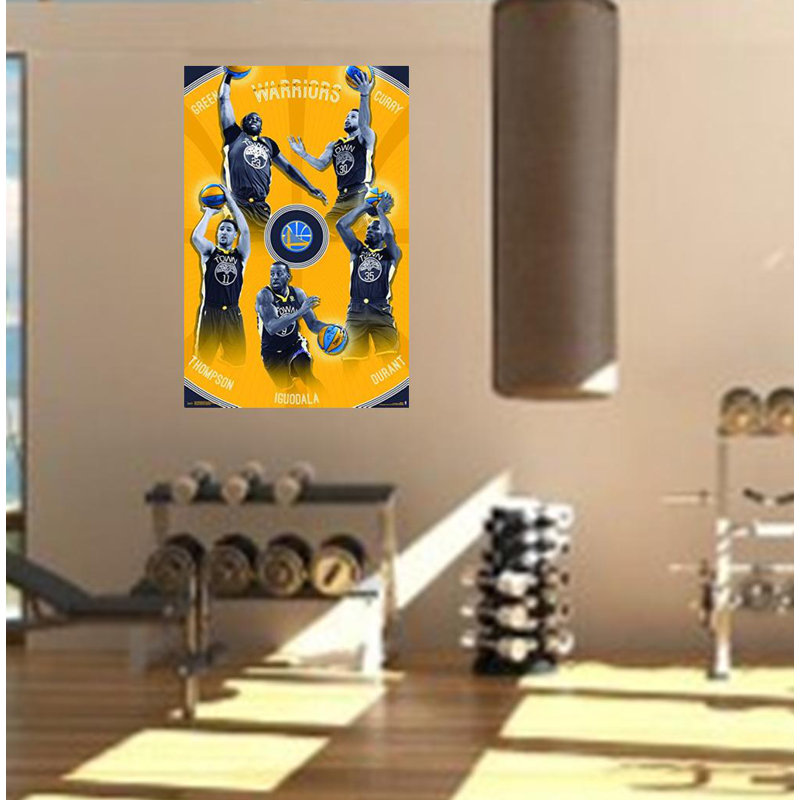 Golden State Warriors Team - reproduction d'impression sur papier, Affiche en papier, H 34 po x l 22,25 po x P 0,05 po