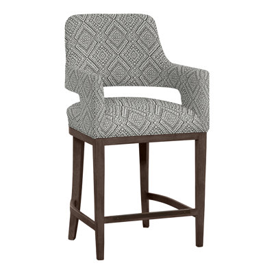 Josie Upholstered Stool with Solid Wood Frame