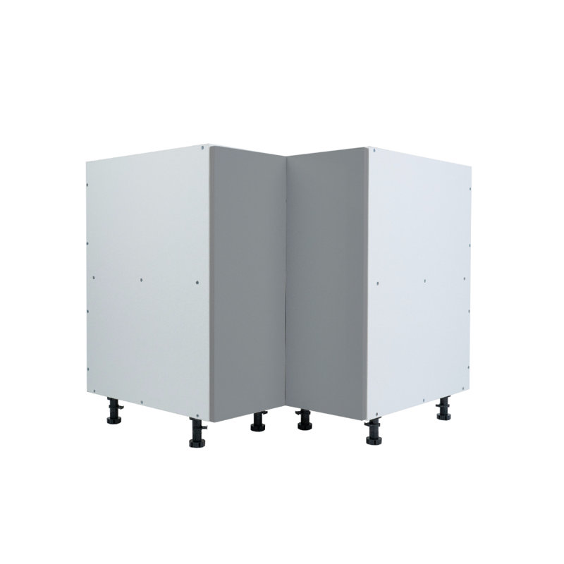 Radiance Ready to assemble Matte Gray 36 in. Lazy Susan Base Kitchen Cabinet (36 in. W x 24 in. D x 34.50 in. H)