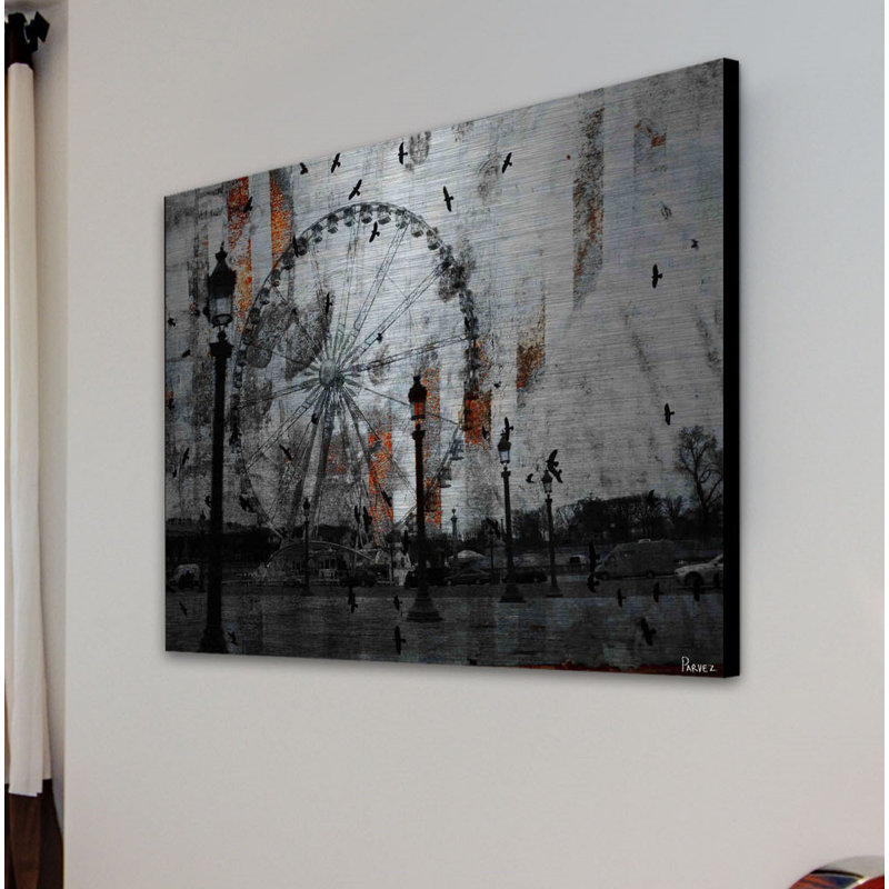«Voltaire» par Parvez Taj, reproduction d'art sur métal, 40 po x 60 po