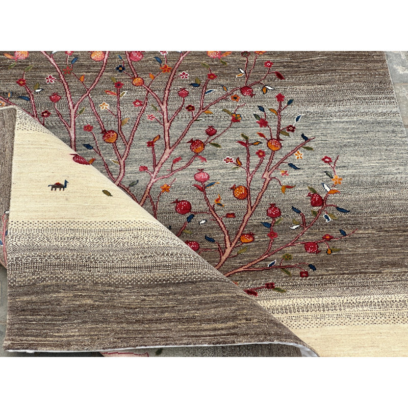 Tapis en laine noué à la main 9 x 12 pi