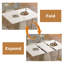 Ensemble de table de salle à manger 5 pièces rétractable, extensible avec 4 chaises pour petits appartements, peu encombrant et élégant-871677475