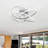 Kamorion 1-Light LED Flush Mount Ceiling Triac Dimmable Flower Shape-1985873205