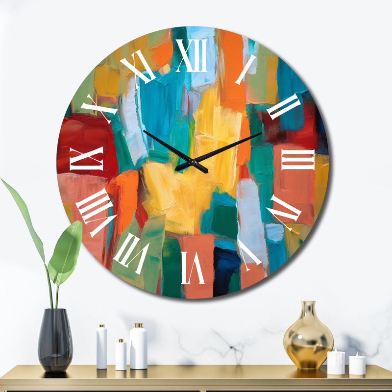 Horloge murale en métal, Très grand