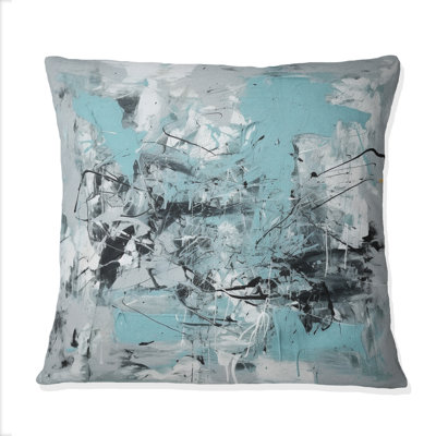 Coussin Serene Subtility In Abstract Light Blue III