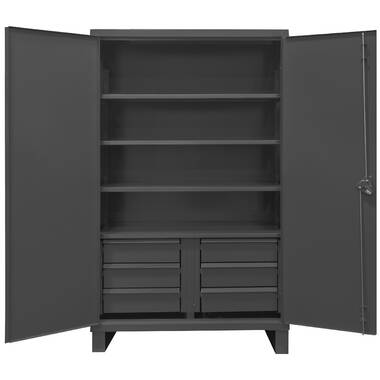 Heavy-Duty Welded Storage Cabinet with Drawers - 48 x 24 x 78