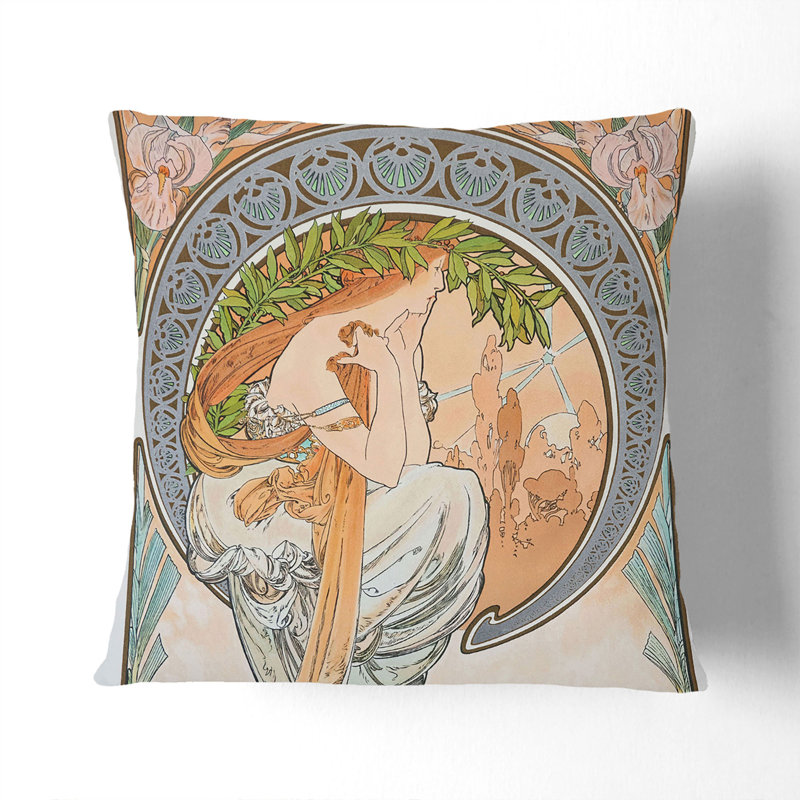 The Arts Poetry Vol.2 Scatter Cushion, 55cm H x 55cm W x 20cm D, Stone