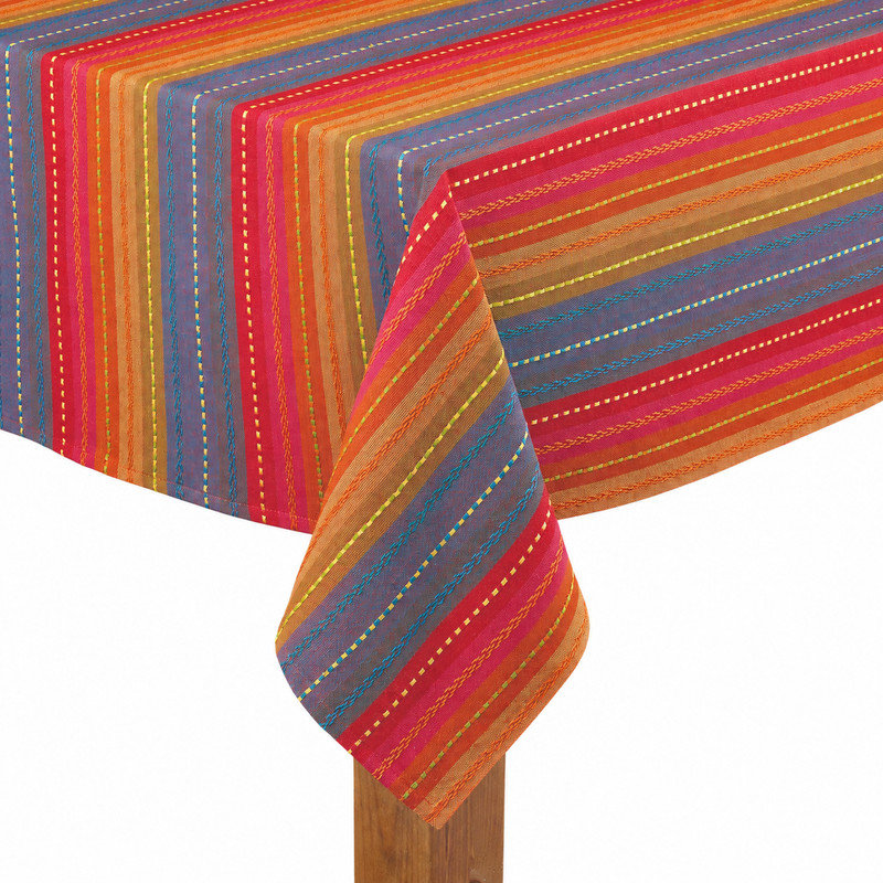 Nappe 100% coton Phoenix, 70 po rond, Rouge