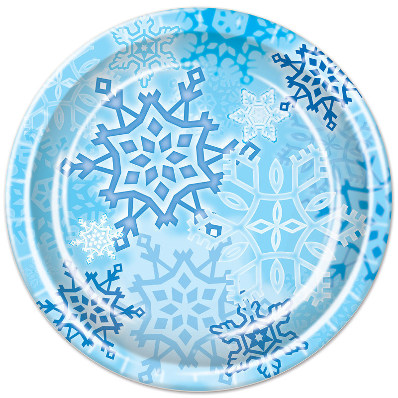 Disposable Christmas Dessert Plate