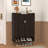 Modern Shoe Cabinet Storage with Adjustable Shelves-1614625907