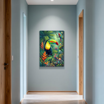 Animaux Oiseaux tropicaux Jungle Couleurs vibrantes Flore exotique