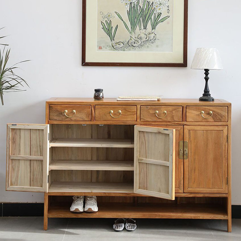 Armoire de rangement pour chaussures en bois massif 25 paires