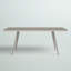 Table de salle à manger d'extérieur en aluminium Catlin
