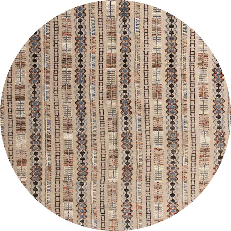 Abstract Indoor Rug, Round 3'