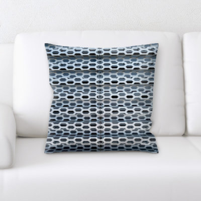 Geometric Microsuede Throw Pillow