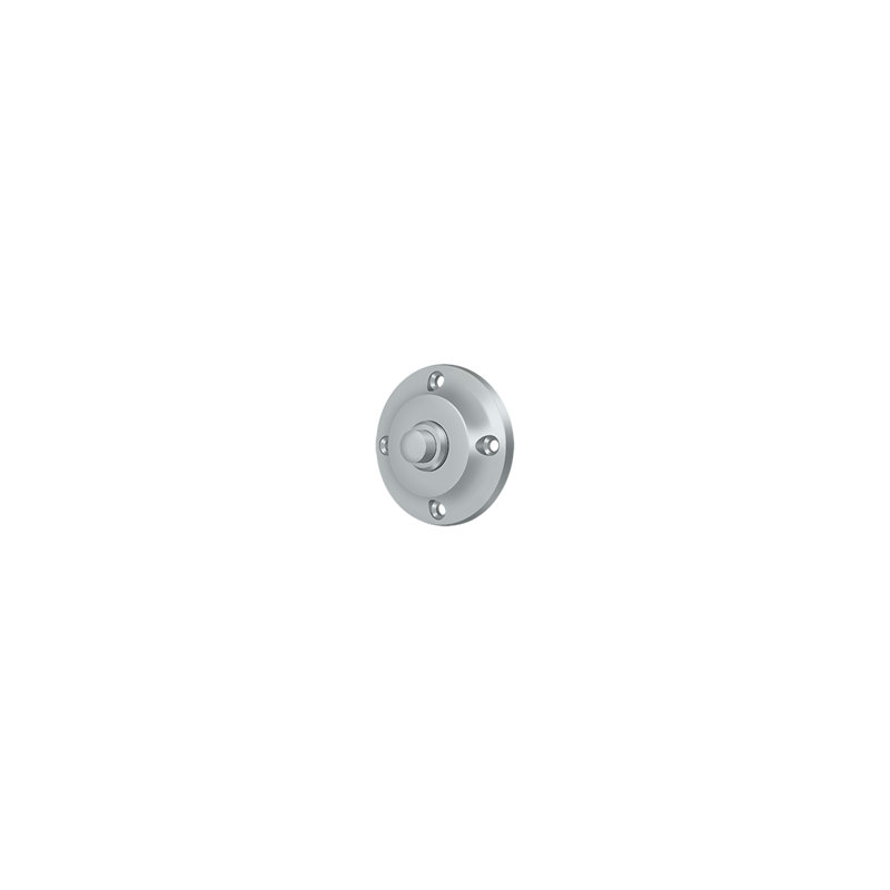 Deltana BBR213U26D Bell Button; Round Contemporary; Satin Chrome Finish